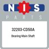 32203-CD50A Nissan Bearing-main shaft 32203CD50A, New Genuine OEM Part